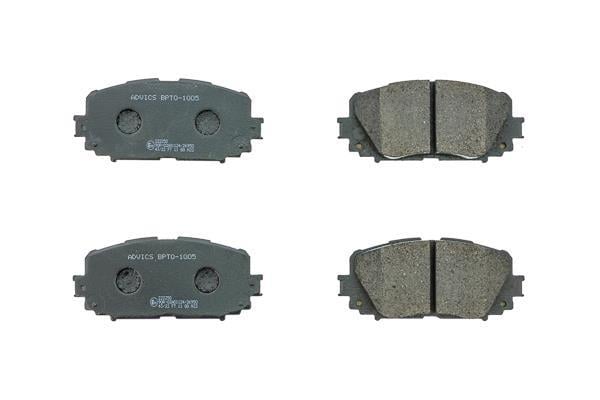 Jeu de 4 plaquettes de frein AISIN ref. BPTO-1005